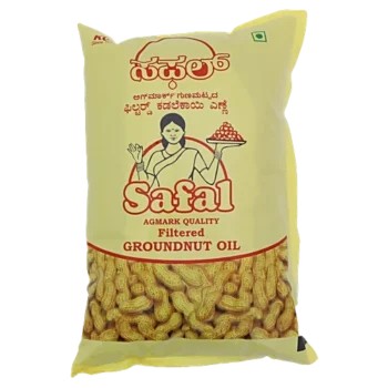 Safal-KOF Filtered Groundnut Oil, 1 L Pouch