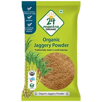 24 Mantra Organic Organic Jaggery/Bella Powder, 500 g