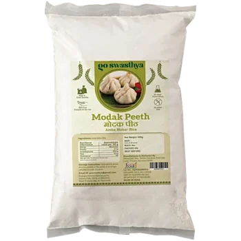 go swasthya Modak Flour - Freshly Made From Ambe Mohar Rice, 500 g
