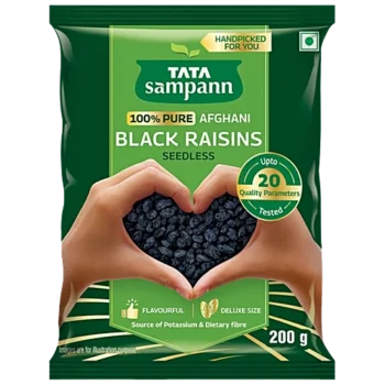 Tata Sampann Afghani Black RaisinsKali Kishmish - Seedless, 200 g