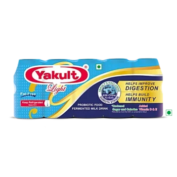 Yakult Probiotic Nutrition Drink - Light, 65 ml (Pack of 5)