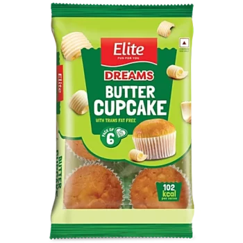 Elite Dreams Butter Cupcake, 170 g (Pack of 6)