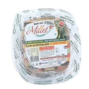 Millet Cookies 12 Grains With Organic Jaggery, 150 g