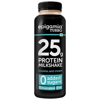 Epigamia Cookies & Cream Turbo 25 g Protein Milkshake, 250 ml