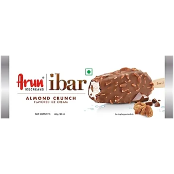 Arun Icecreams Almond Crunch Flavoured Ice Cream Bar, 80 ml