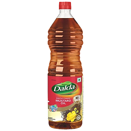 Dalda Kachi Ghani Mustard Oil, 1 L Bottle - Image 2