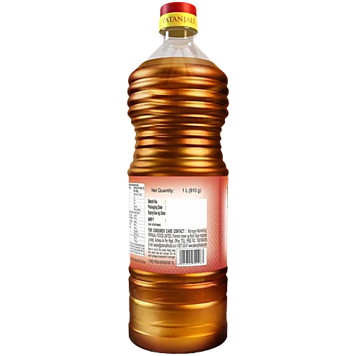 Patanjali Mustard Oil, 1 L Bottle - Image 2