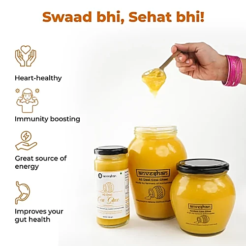 Anveshan A2 Desi Cow Ghee - Bilona Churned, Light On Gut, Lab-Tested, Clarified Butter - Image 2