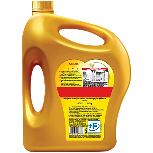 Saffola Gold Edible Oil, 1.82 kg Jar - Image 2