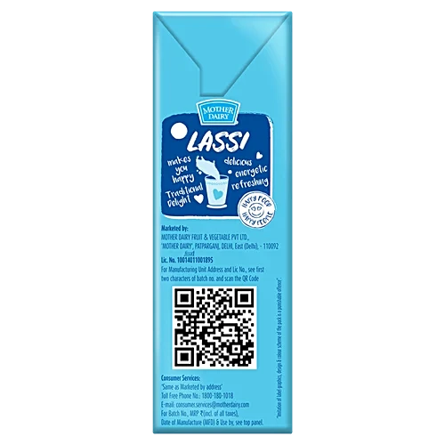 Mother Dairy Lassi - Sweet, 180 ml - Image 2