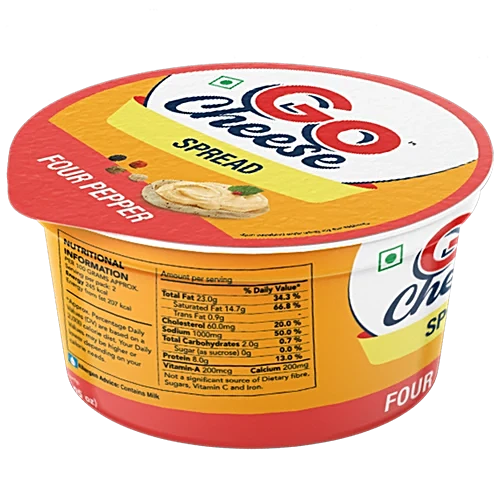 Go Cheese Spread - Four Pepper, 200 g Tub - Image 2