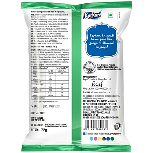 Kurkure Chilli Chatka Namkeen, 72 g - Image 2