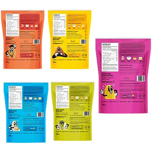 Zoff Dry Fruit Combo - Walnuts, Cashews, Almonds, Raisins, Pistachios, 250 g (Pack of 5) - Image 2