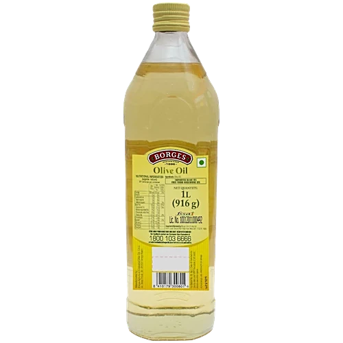 Borges Olive Oil For Indian Cooking - Frying & Baking, 1 L Glass Bottle - Image 2