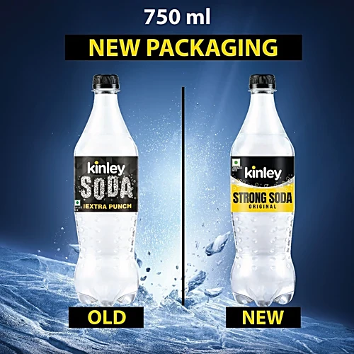 Kinley Soda Water, 750 ml PET Bottle - Image 3