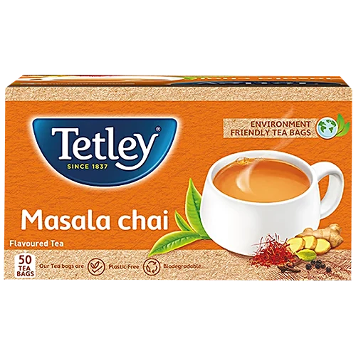 Tetley Masala Chai Flavoured Tea, 100 g (50 Bags x 2 g each) - Image 3