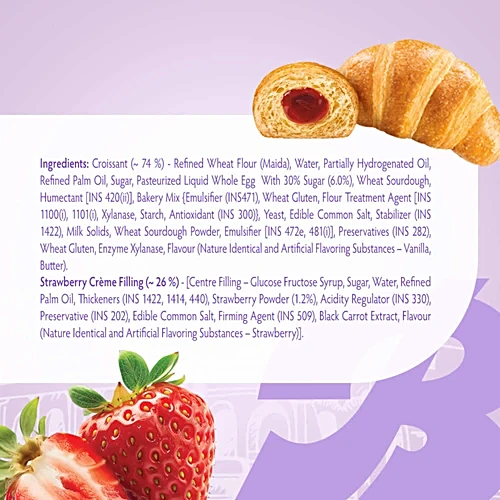 Bauli Moonfils Croissant - Strawberry Creme, 45 g - Image 3