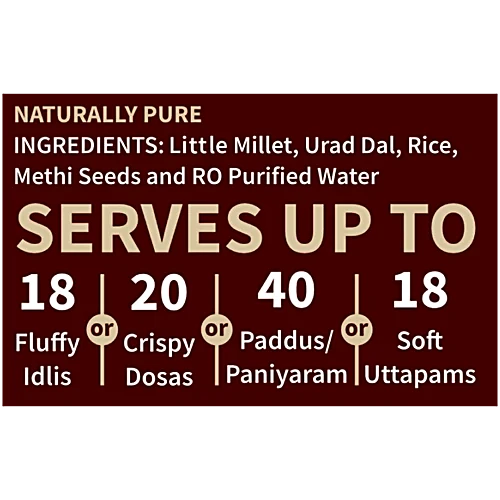 Batter Box Millet Idli & Dosa Batter, 1 kg - Image 3