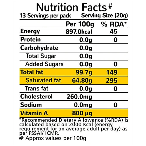 Akshayakalpa Organic Desi Cow Ghee - Rich Aroma, 300 ml Bottle - Image 4