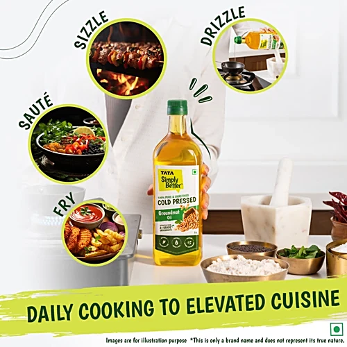 Tata Simply Better Pure & Unrefined Cold Pressed SesameGingelly Oil, 1 L - Image 4