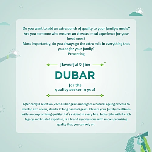 India Gate Basmati Rice/Basmati Akki - Dubar, 1 kg - Image 4