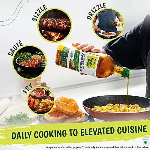 Tata Simply Better Pure & Unrefined Cold Pressed Mustard Oil, 1 L - Image 4