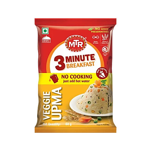 MTR Veggie Upma, 60 g Pouch - Image 2