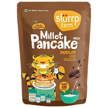 Slurrp Farm Chocolate Millet Pancake Mix, 150 g