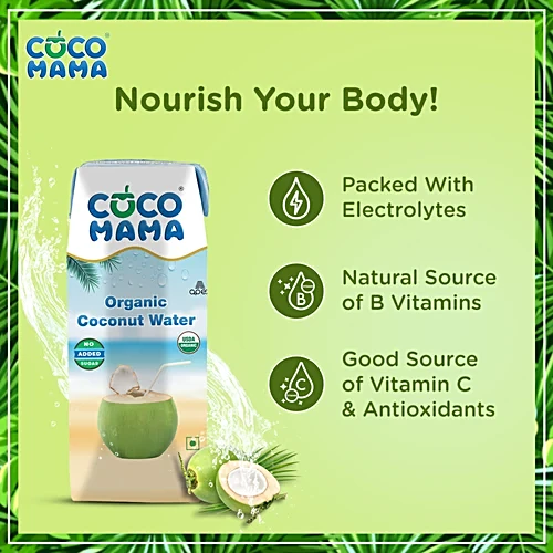 Cocomama Organic Coconut Water, 250 ml Tetra Pak - Image 5