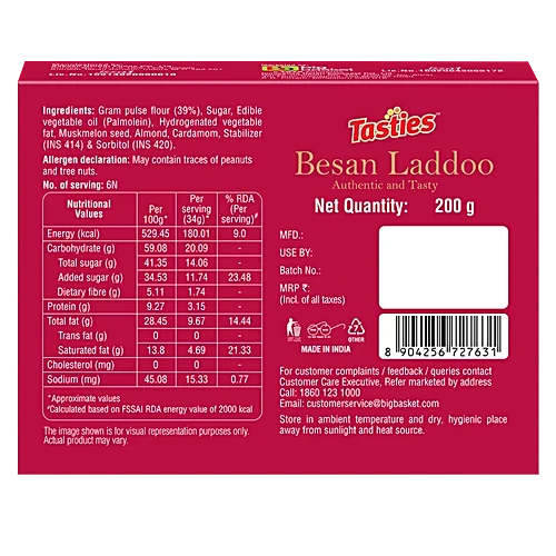 Tasties Besan Laddoo, 200 g - Image 5