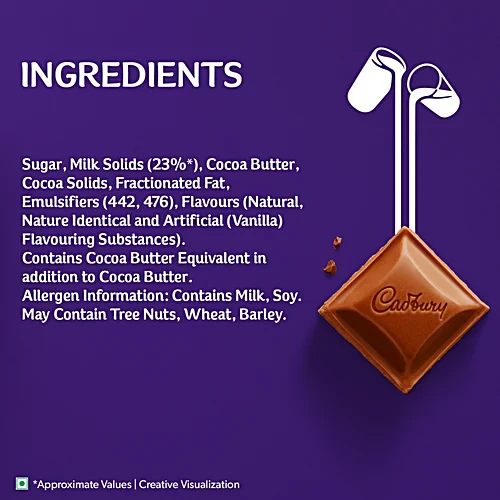 Cadbury Dairy Milk Chocolate Bar, 112 g - Image 4