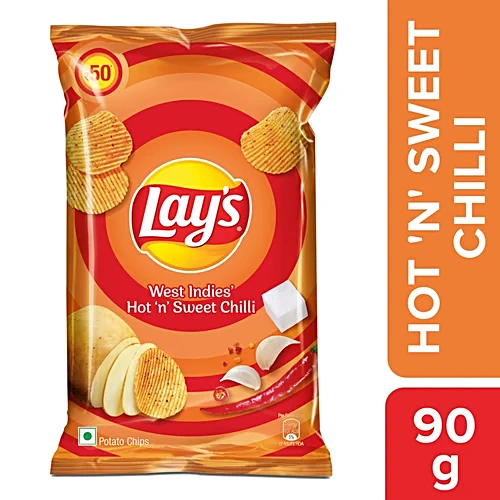 Lay's West Indies Hot N Sweet Potato Chips - Crispy Chips & Snacks - Image 2