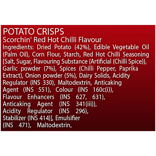 Pringles Scorchin' Red Hot Chilli Flavour Potato Crsips, 102 g - Image 4